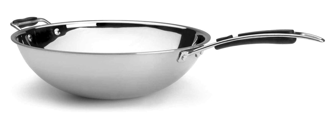 LACOR Wok TRI-Metal D. 36 cm 5.5 LTS, Edelstahl 53836