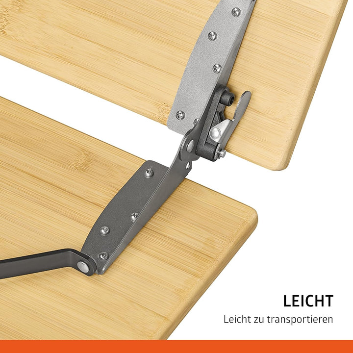 Campout Campingtisch 100 x 72 x 70 cm - Klappbarer Gartentisch - Klapptisch - 3-Fach Höhenverstellba