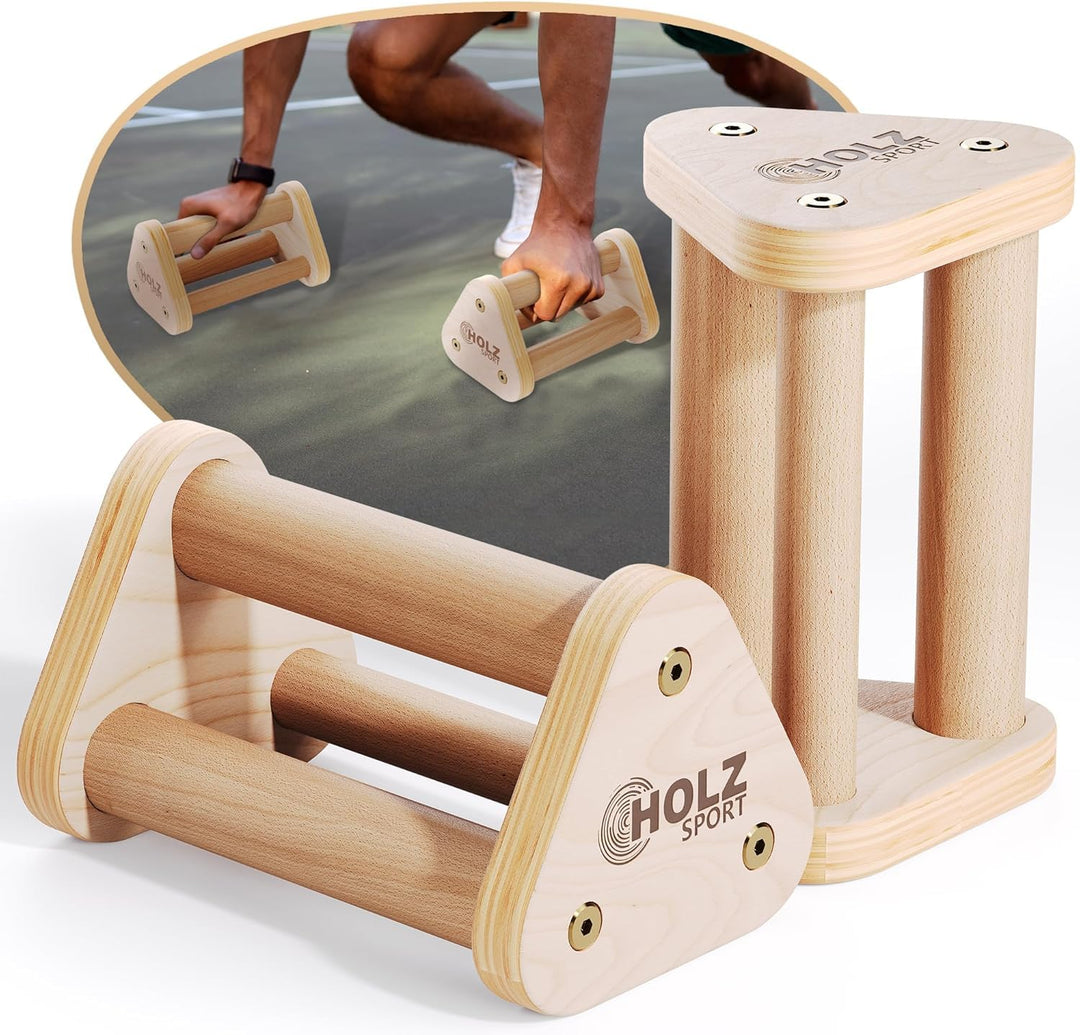 Handstand Barren, Liegestützgriffe aus Stahl, Parallettes – Rutschfeste Push-Up Bars – Fitnessgerät