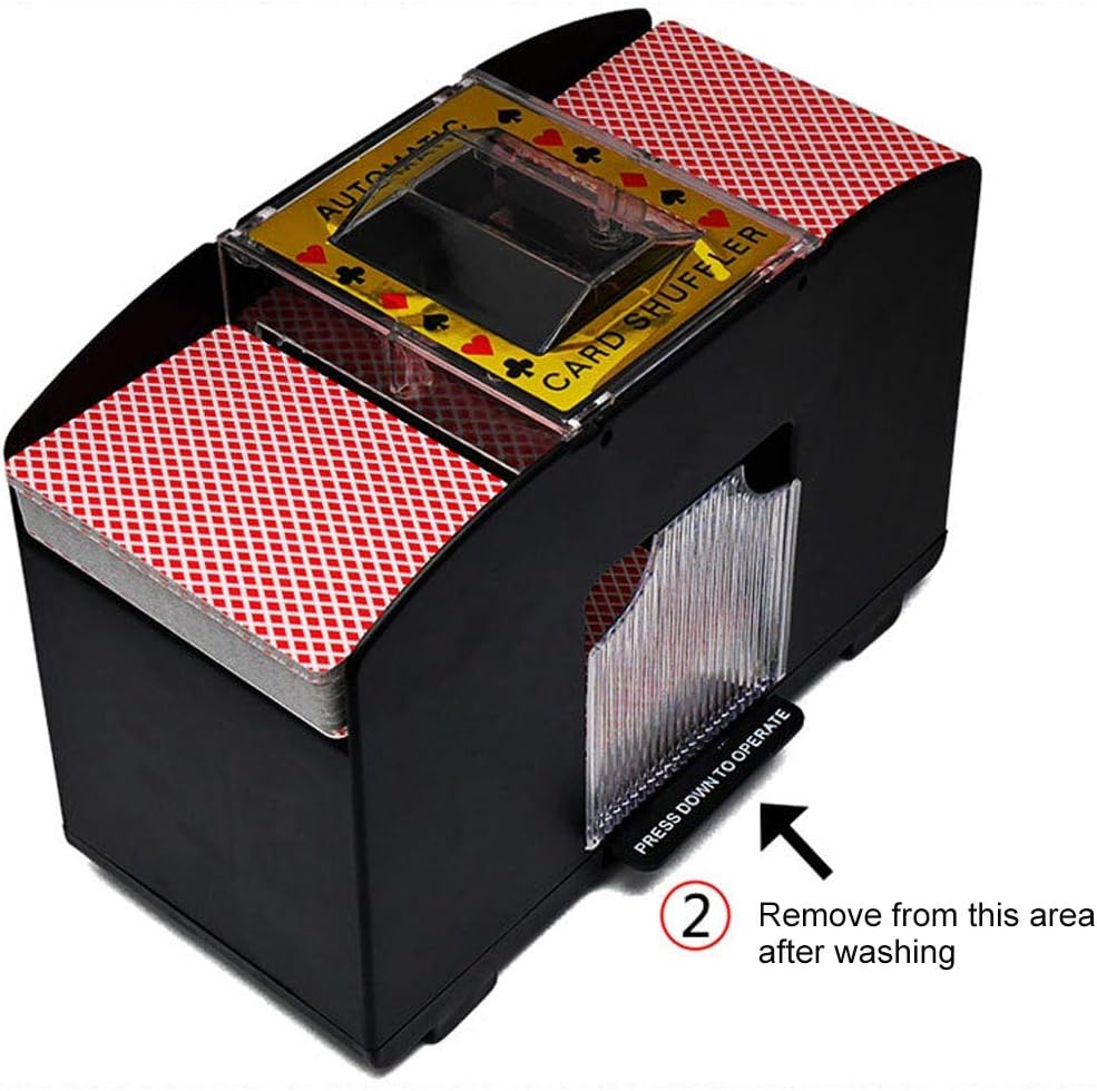 Clenp Automatischer Karten-Shuffler, Brettspiel-Spielkarten Elektrischer Automatischer Poker-Shuffle