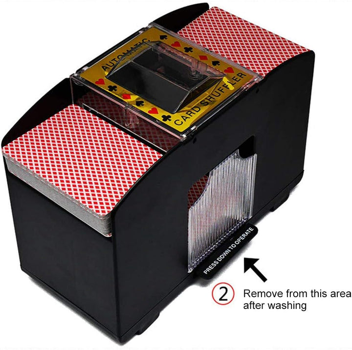 Clenp Automatischer Karten-Shuffler, Brettspiel-Spielkarten Elektrischer Automatischer Poker-Shuffle