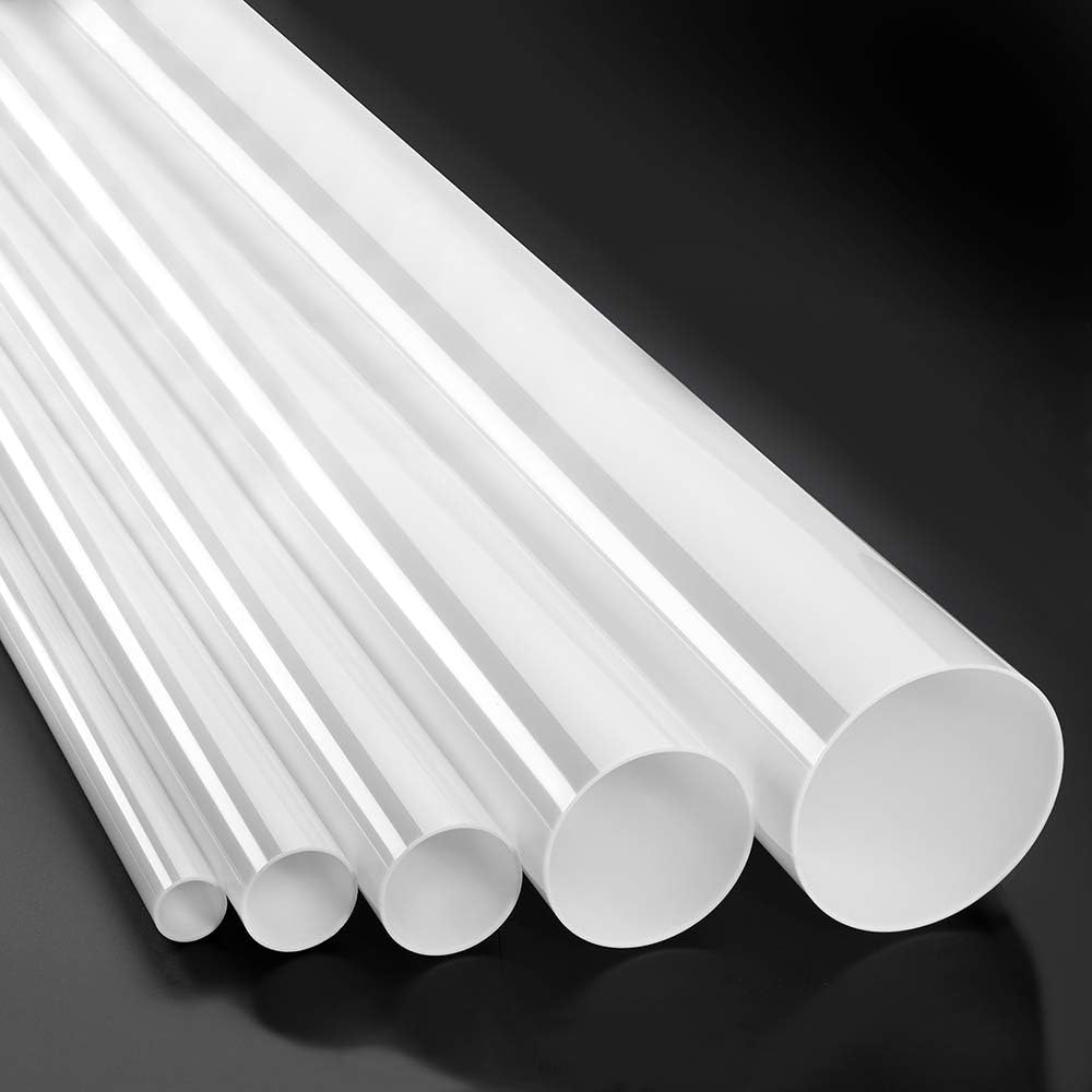 Acrylglasrohr XT Ø 80/74mm (Aussen/Innen), opal, 1000mm lang - Zeigis® / milchig/PMMA/weiss/extrudie