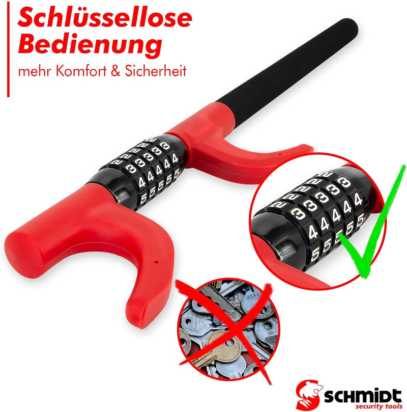 SCHMIDT security tools Lenkradschloss LS-1000 PKW LKW KFZ Auto Diebstahlsicherung Lenkradsperre Lenk