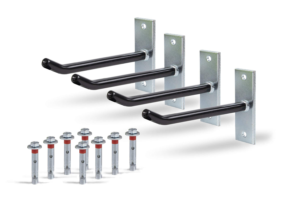 Alberts 801960 Felgenhalter-Set | Wandhalterung für Autofelgen | Reifenhalter mit überzogenem PVC-Sc