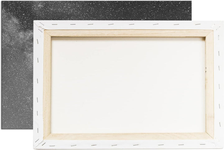 deyoli die faszinierende Milchstrasse am Nachthimmel Effekt: Schwarz&Weiss, Format: 80x60 als Leinwa