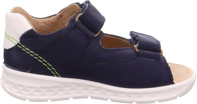 Superfit Baby Jungen Lagoon Sandale Knöchelriemen, 19 EU Weit Blau Hellgr&#xFC;n 8020