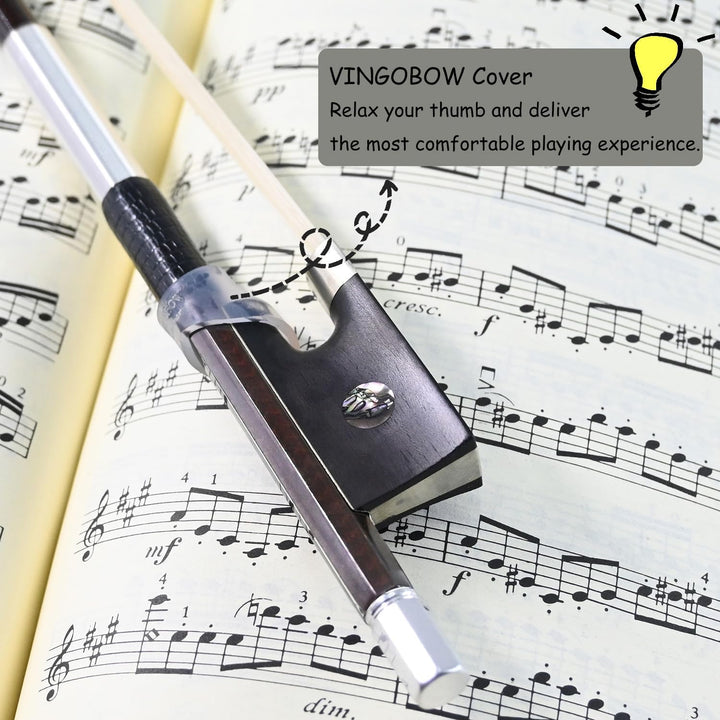 VINGOBOW Golden Diamond Kohlefaser Geigenbogen Violine Geigen bogen Pernambuco Leistung gerade und g