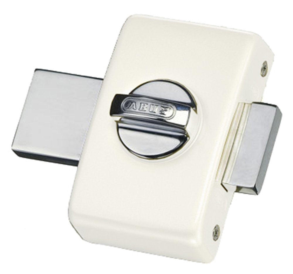 Abus V83 CB45 W C Schloss 83 mit Zylinder und Knopf, Durchmesser 40 mm, Weiss, Weiß