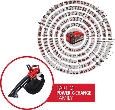 Einhell Akku-Laubsauger Laubbläser GE-CL 36 Li E-Solo Power X-Change (Lithium-Ionen, 2 x 18 V, 210 k