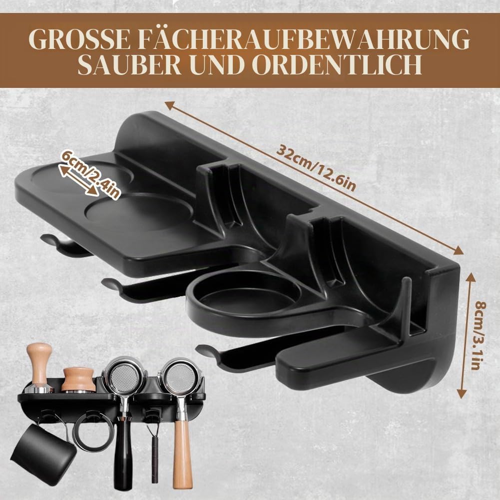 58mm Kaffee Tamperstation – Siebträger Zubehör, Barista Zubehör, Espresso Zubehör für DeLonghi Dedic