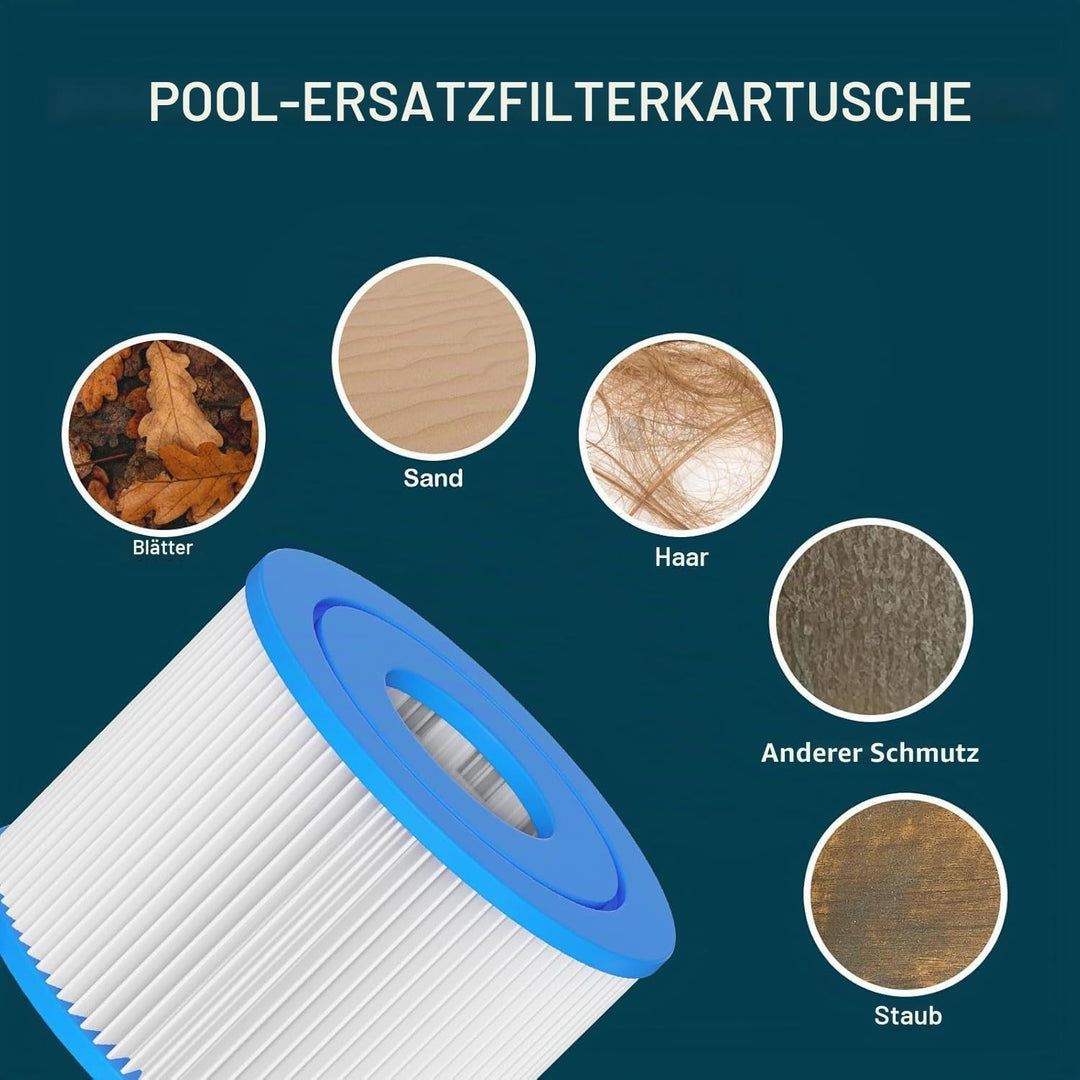 Typ VI Whirlpool-Filterkartusche für Lay-Z-Spa Miami, Vegas, Palm Springs, Paris, Monaco, Coleman Sa