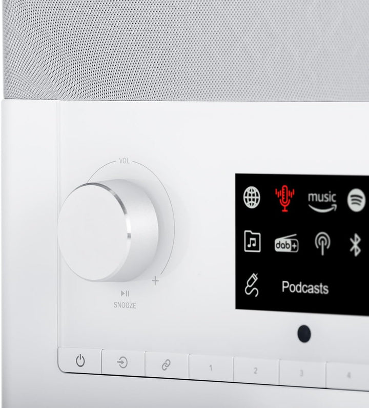 Teufel Radio 3SIXTY DAB+ Internet Radio Stereo Lautsprecher Musik 360-Grad-Sound Dank Dynamore Bluet