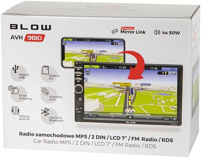 BLOW Radio AVH-9810 2DIN 7