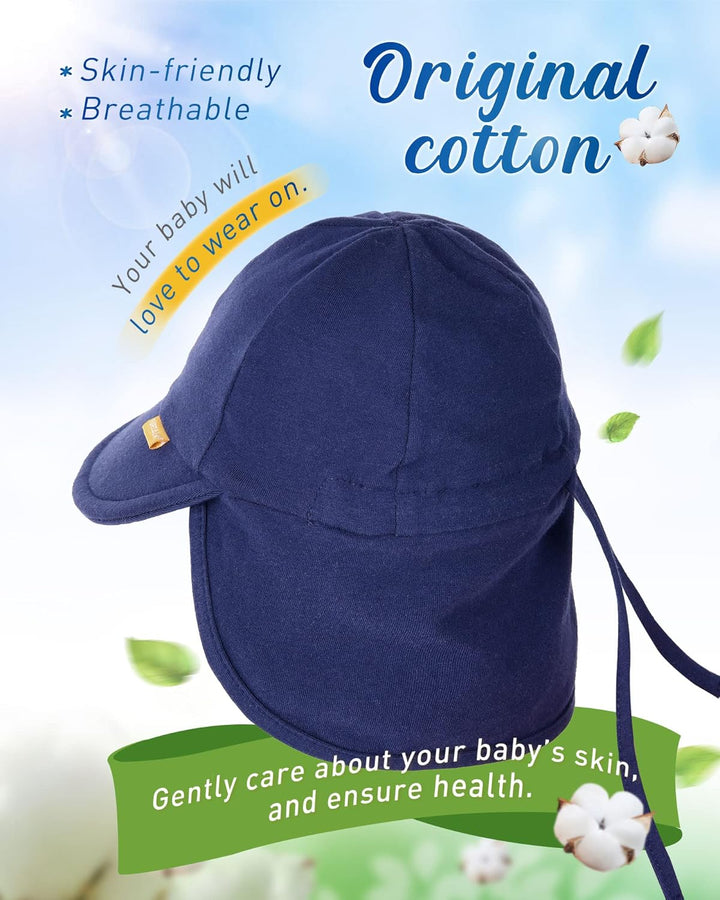 FURTALK Baby Kleinkind Sonnenhut UPF 50+ UV-Schutz Mädchen & Jungen Sommer Kappe Kinder Strand Mütze