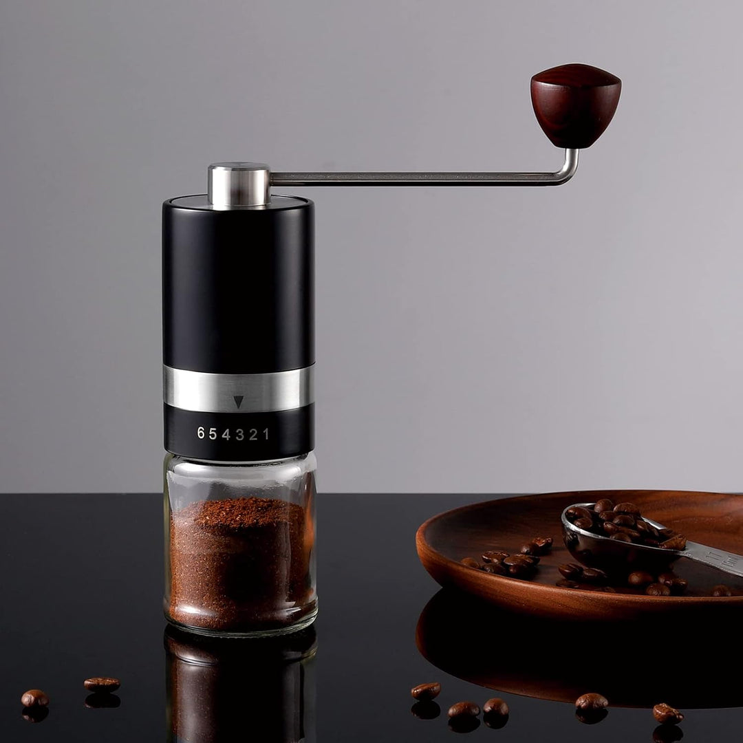 Vevok Chef Manuelle Kaffeemühle mit 6 Externen Einstellbaren Grobheit für Espresso bis French Press,