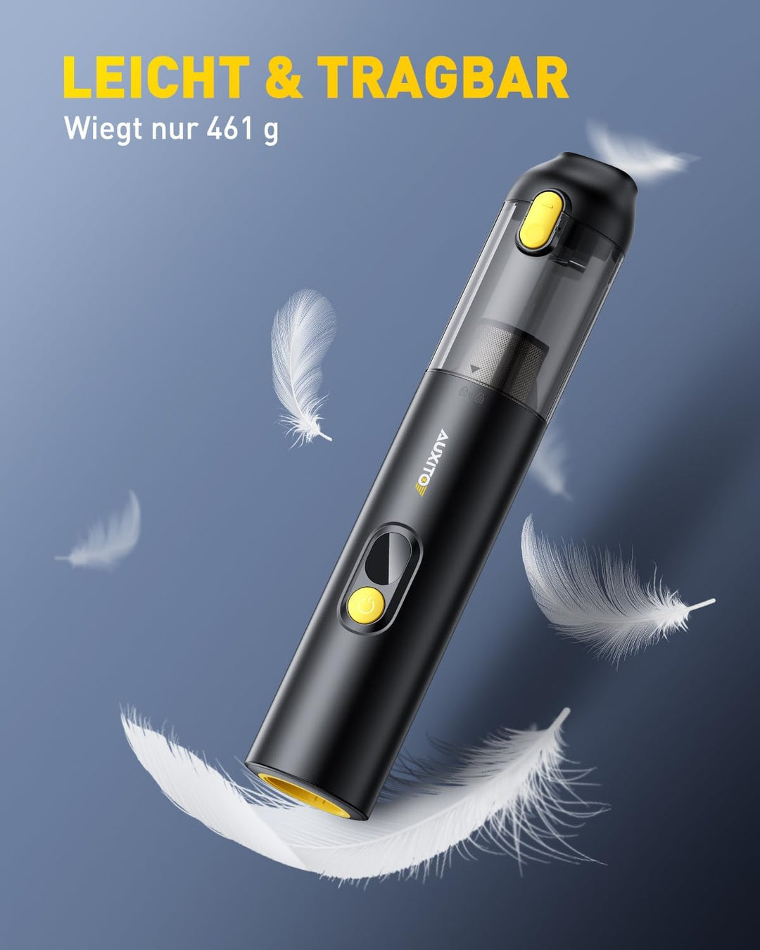 AUXITO Autostaubsauger Akku 24000 Pa,4-in-1Mini Handstaubsauger Kabellos | mit Blas- &amp; Saugfunktion,