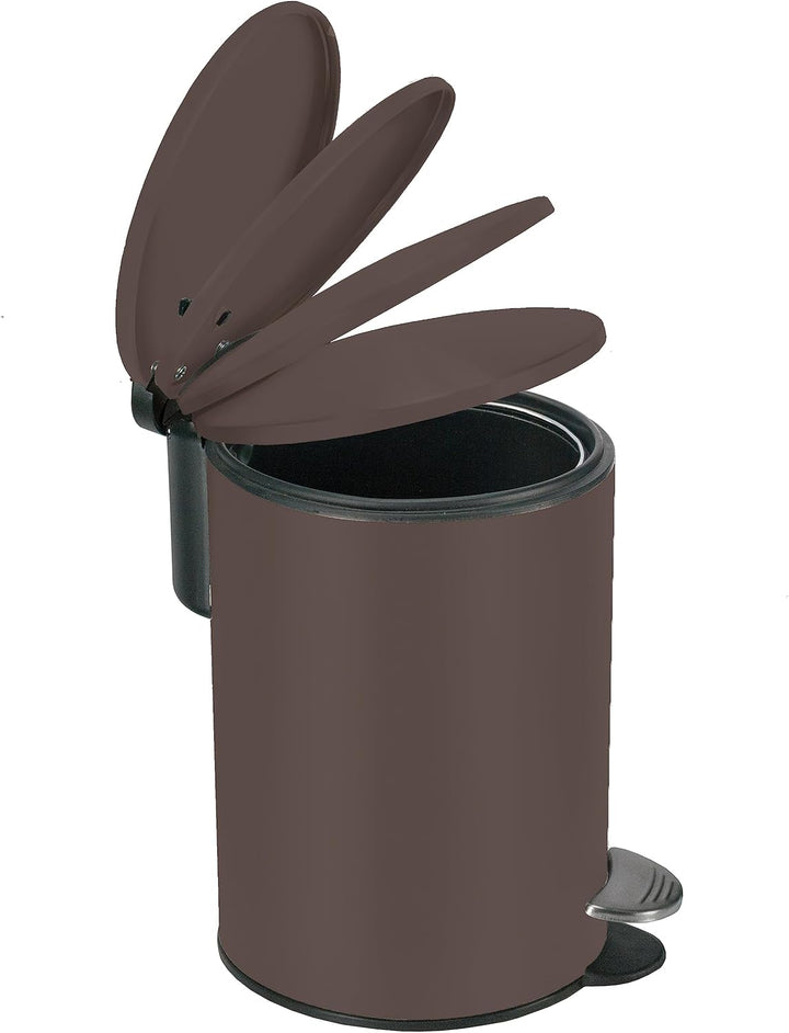 Kosmetikeimer Silence, Farbe: Nussbraun, Material: Metall, Grösse: Eimer 3 Liter Länge 17 cm, Breite