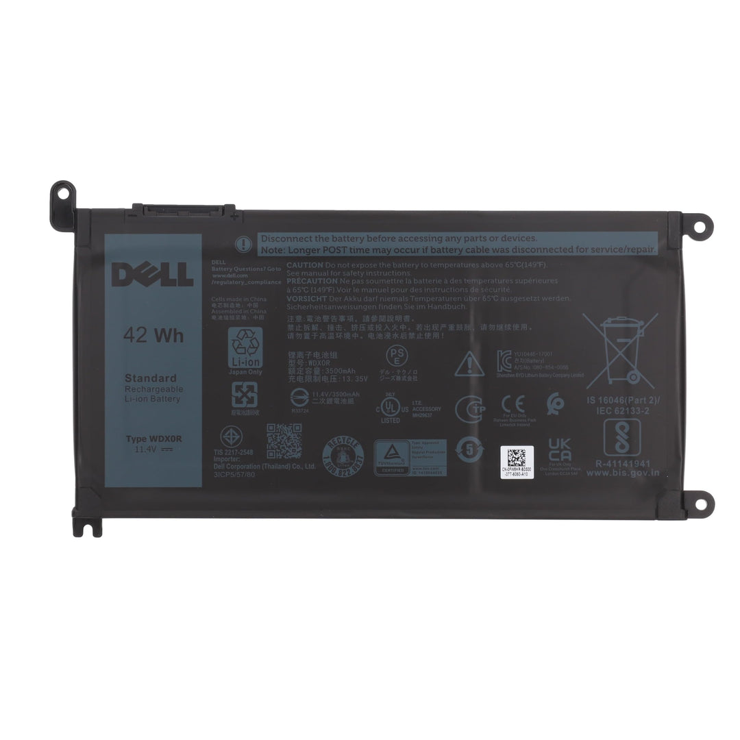 Dell Inspiron 5593 3 Zellen 42WHr Batterietyp WDX0R Teilenummern FW8KR Y3F7Y 3CRH3 T2JX4