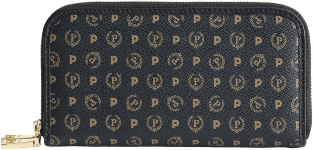 Pollini TE9002PP02 Geldbörse Frau Schwarz TU Nero/Nero, Nero/Nero