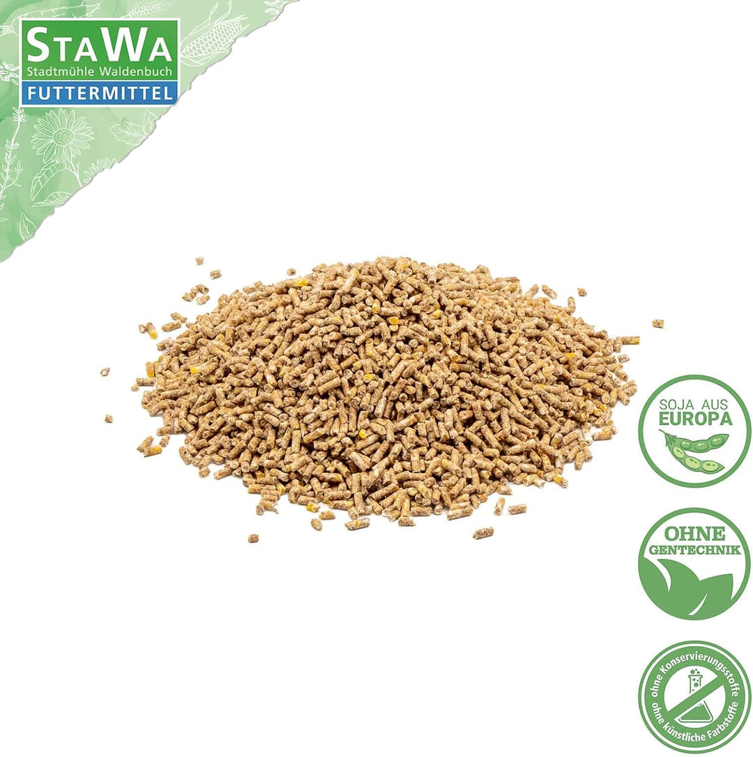 STAWA Hühnerfutter Alleinfutter, 2 mm Pellets, ohne Gentechnik, 25 kg, 25 kg