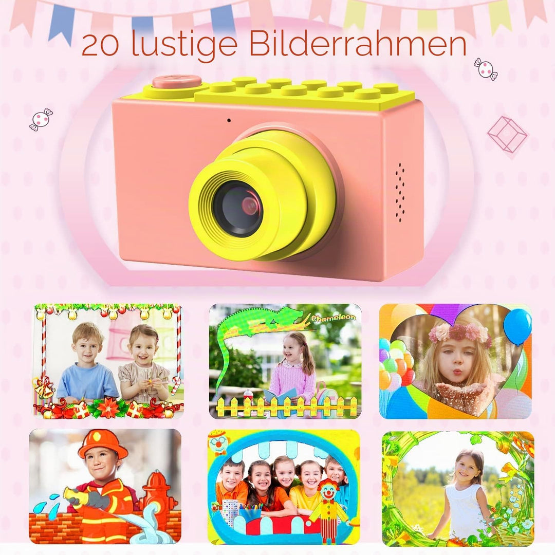 ShinePick Fotoapparat Kinder, Wasserdicht / 8MP / HD 1080P / 2 Inch Bildschirm/Foto &amp; Video/Rahmen/F