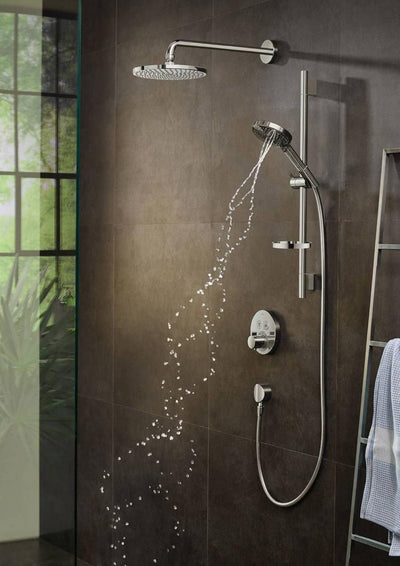 hansgrohe wassersparender Duschkopf Raindance Select 120 Regendusche, Chrom, 3 Strahlarten inkl. Pow