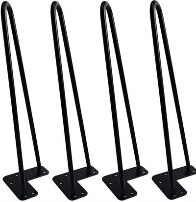 Möbelbeine Haarnadel Tischbein Metallfüsse Schwarz Tischbeine Metall 30cm Beine für Möbel Hairpin Le