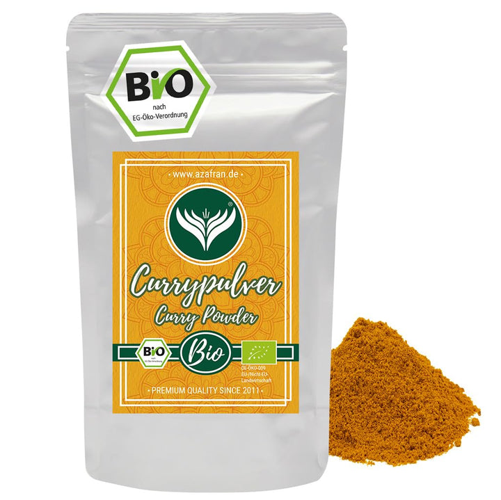 Azafran BIO Curry - Currypulver indisch (mild) Madras Richtung 500g 500 g (1er Pack), 500 g (1er Pac