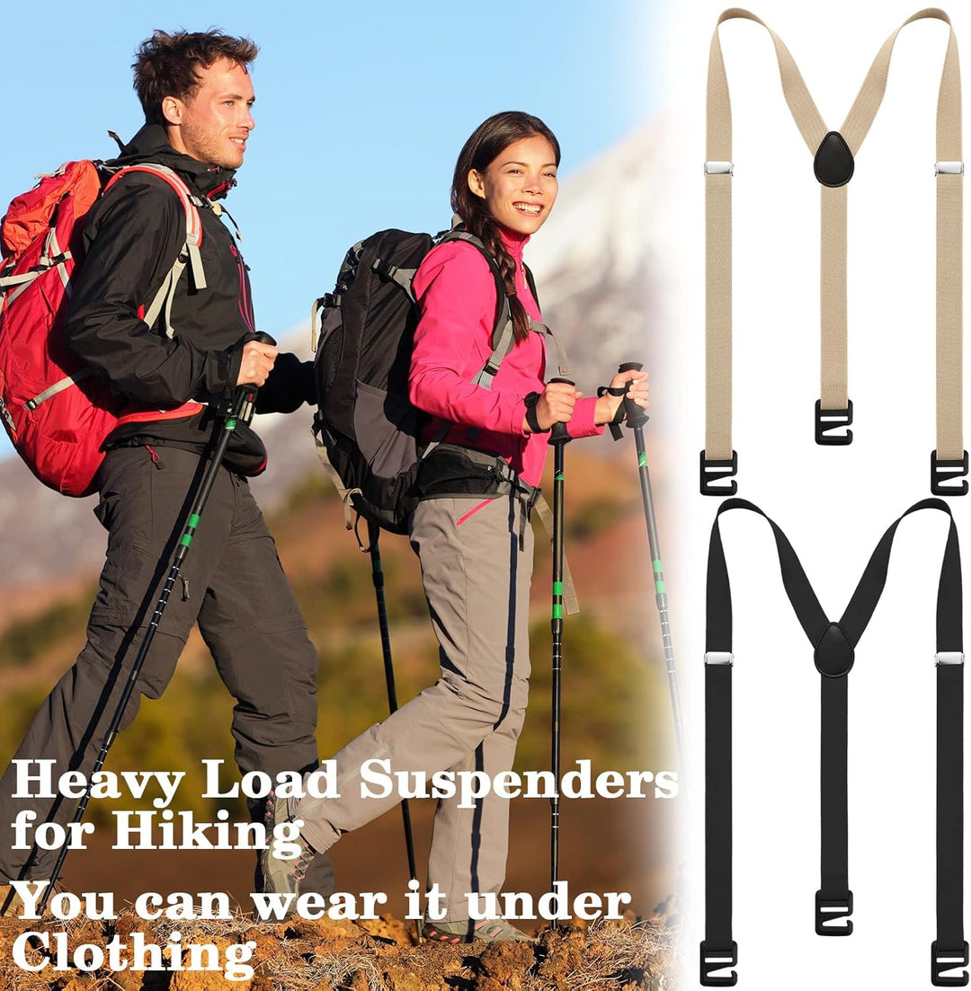 2 Pcs Hidden Suspenders for Men Hiking Suspenders Undergarment Suspenders for Untucked Men Winter Ou