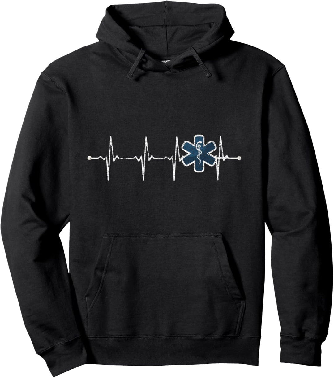 Sanitäter Medic EMT Krankenwagen Herzschlag Pullover Hoodie
