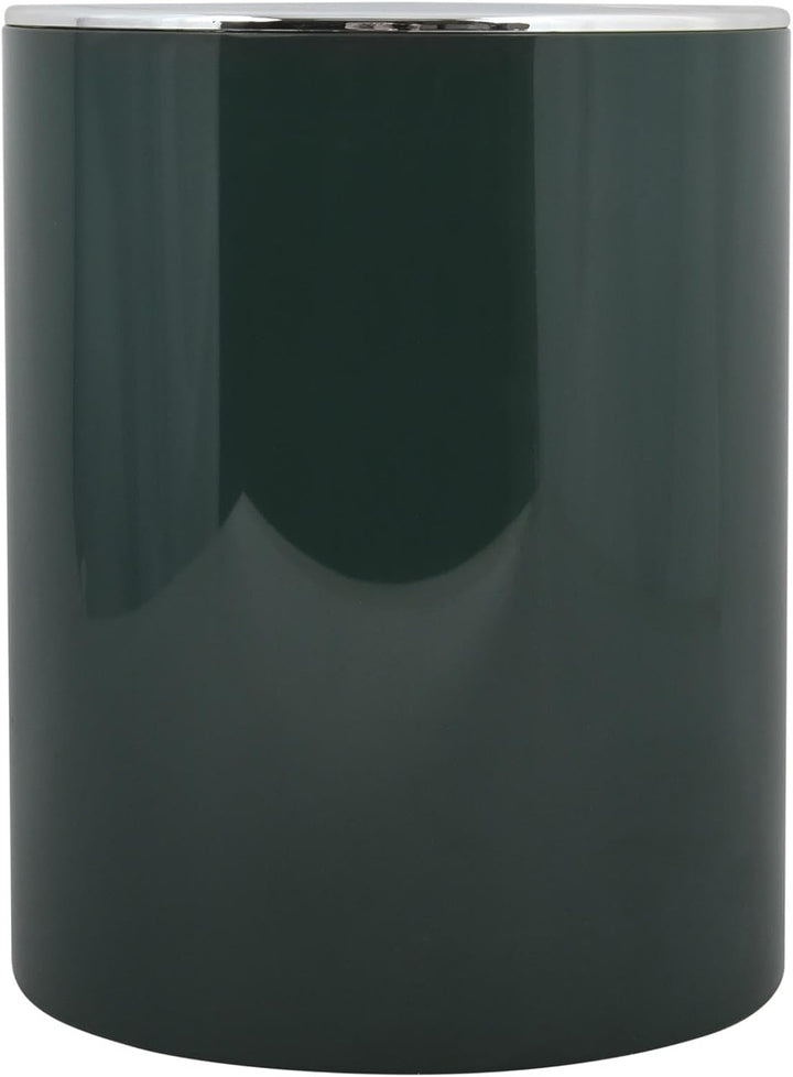 MSV - Bad Series Aspen Badezimmer-Abfalleimer - Pedal- und Schwingdeckel - 6 l - Ø18,5 x 26 cm - Dun