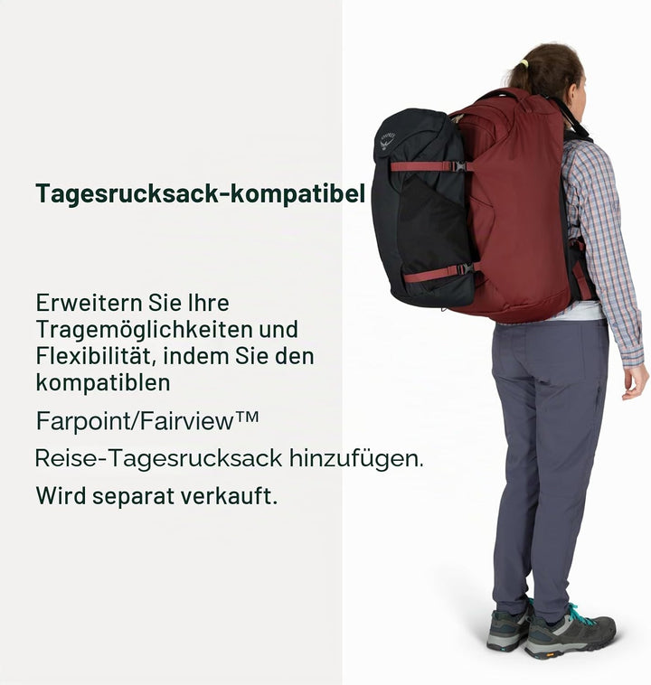 Osprey Damen Fairview Unisex Reiserucksack Rucksack (1er Pack) O/S - Fassungsvermögen 40L Winter Nig