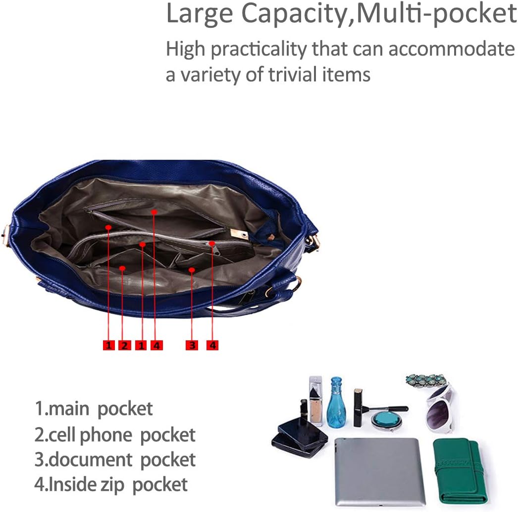 Nicole&Doris Neue Handtaschen Damen Henkeltaschen Klassische Tasche tragbaren Umhängetasche Frauen M
