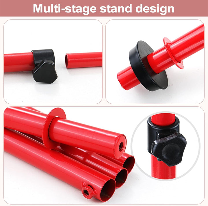 JurciCat Basketballkorb Kinder Basketballkorb Outdoor Mit 2 Basketbälle Und 1 Eine Pumpe Höhenverste