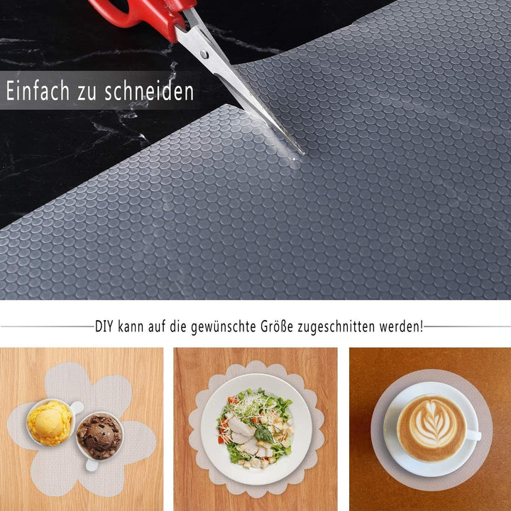 Shelf Liner Küchenschubladenmatten, nicht klebende EVA-Kühlschrankauskleidungen mit wasserdichtem, h