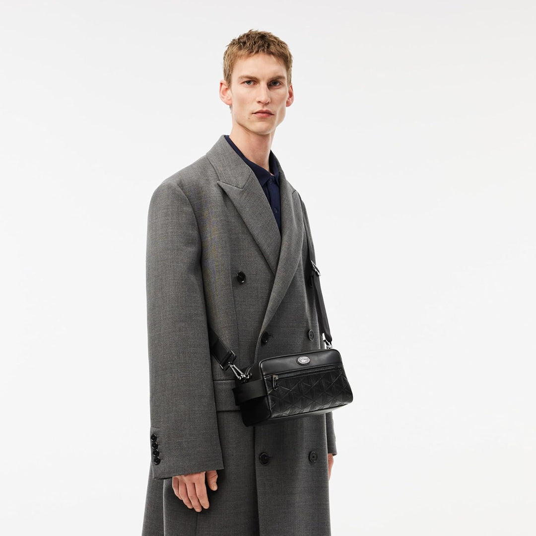Lacoste-MEN CROSSOVER BAG-NH4398MR, BLACK, Taille unique Black (000), Black (000)