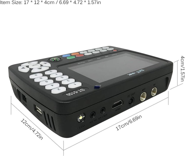 VISLONE Satfinder Messgerät ST-5150 DVB-S2 / T2 / C COMBO HD Satelliten-TV-Signalfinder Digitaler Ha