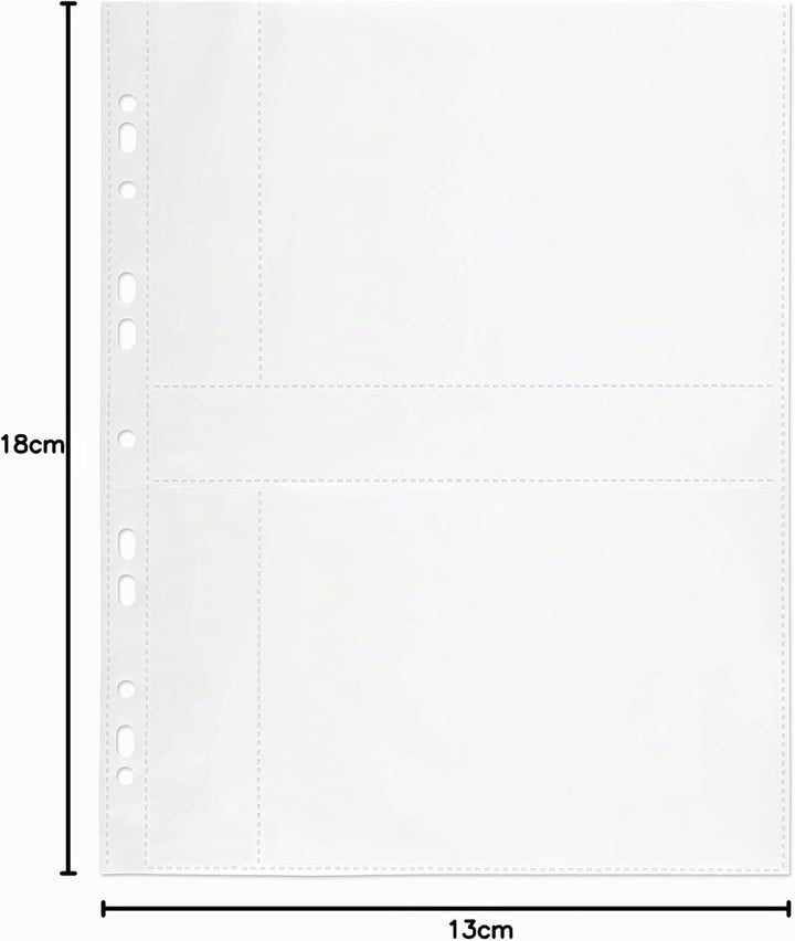 mashpaper Fotohüllen weiss 100 Stück 13x18cm Querformat für 2x2 Fotos 75644 13 x 18 cm, weiss, 100 H