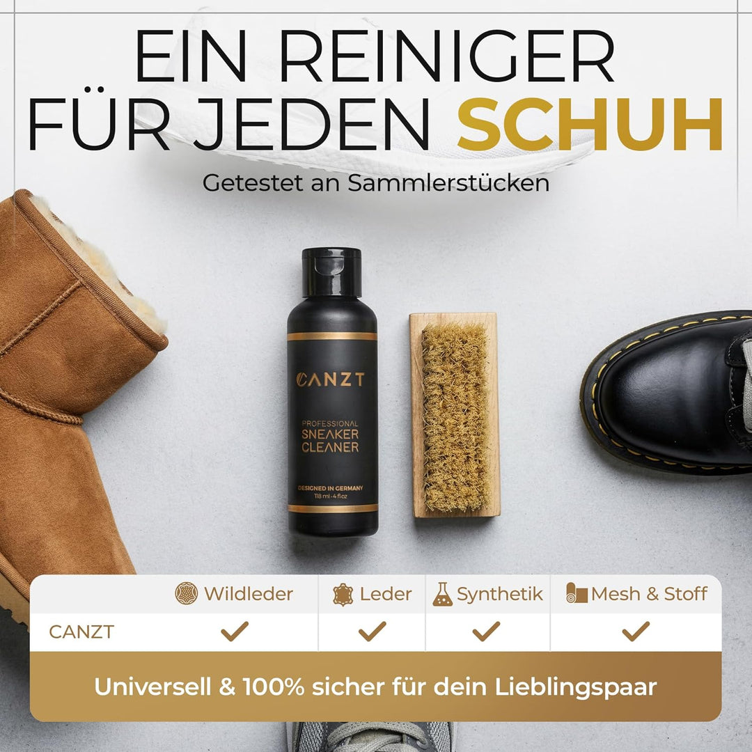 Sneaker Reiniger Set – Schuhreiniger & Sneaker Cleaner für Wildleder, Nubuk, Suede & Stoff – Schuhpu