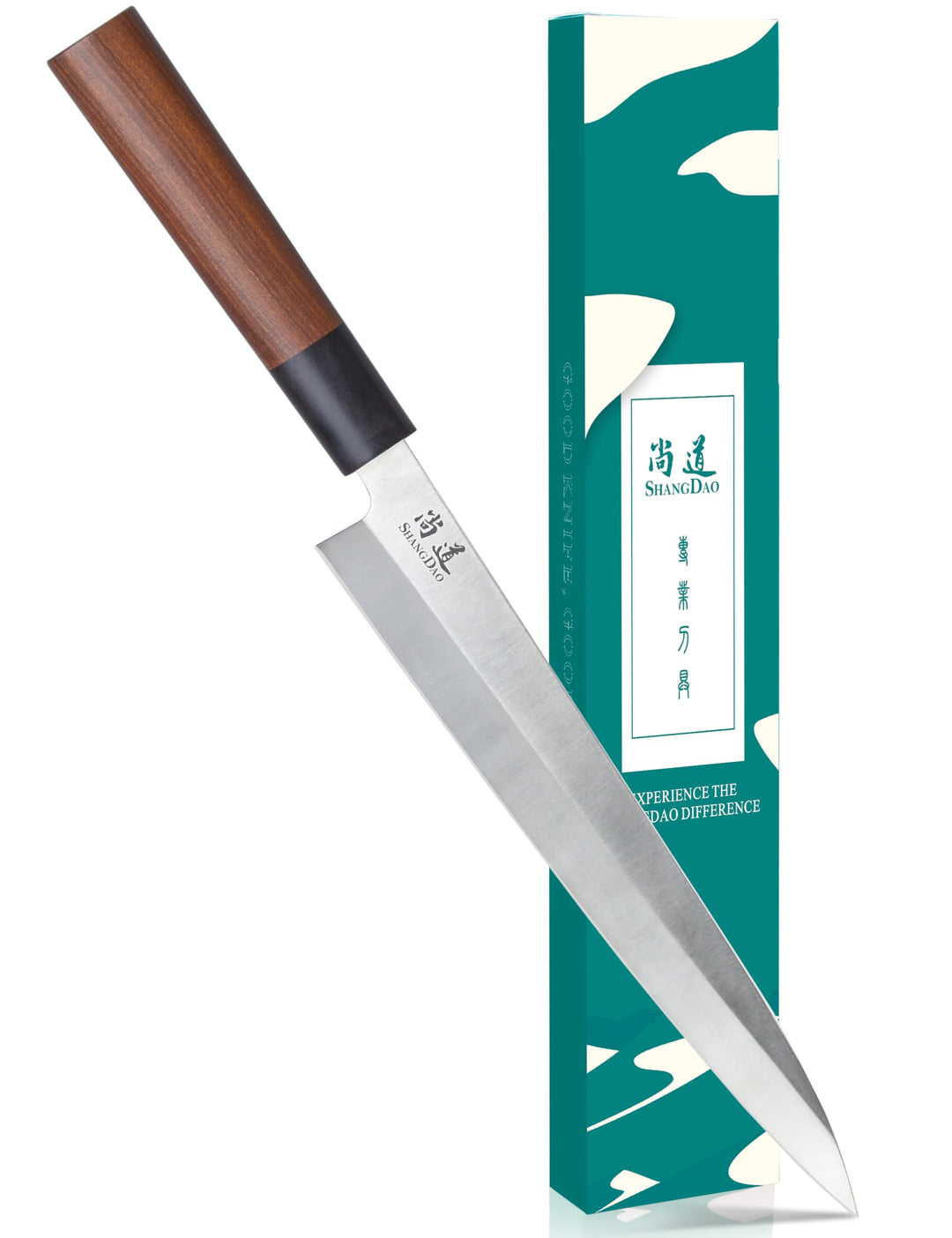 SHANGDAO Sashimi-Sushi-Messer 25 cm, japanisches Yanagiba-Messer zum Schneiden von Fischfiletierunge