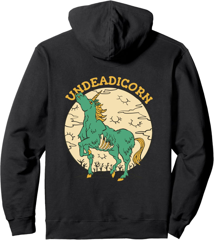Undeadicorn Einhorn Zombie Werwolf Halloween Pullover Hoodie