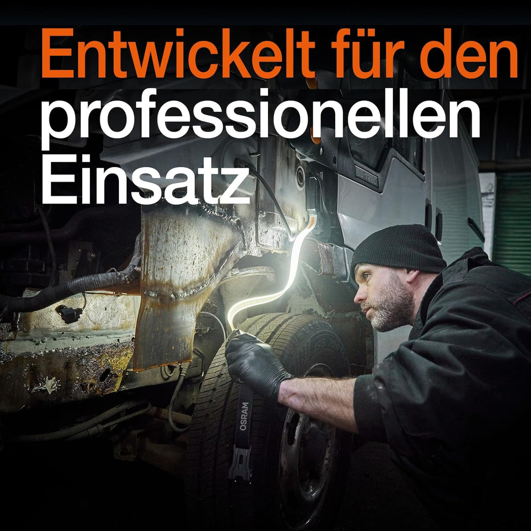 Osram LEDinspect Flexible Inspection Light, wiederaufladbare LED-Inspektionsleuchte, 6000K, Helligke