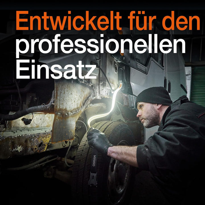 Osram LEDinspect Flexible Inspection Light, wiederaufladbare LED-Inspektionsleuchte, 6000K, Helligke