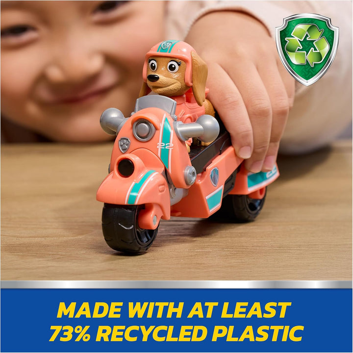 PAW PATROL - Liberty’s Rettungs-Motorrad mit Spielfigur (Basis Fahrzeug), authentische Details, Spie