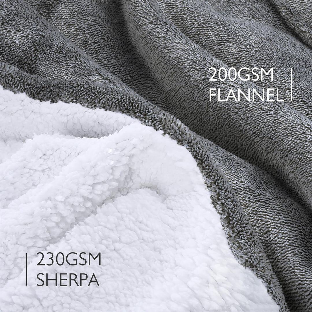 Kato Tirrinia Übergrosse Sherpa Hoodie Sweatshirt Decke, Weiche Warme Riesen Hoodie Fronttasche Gian