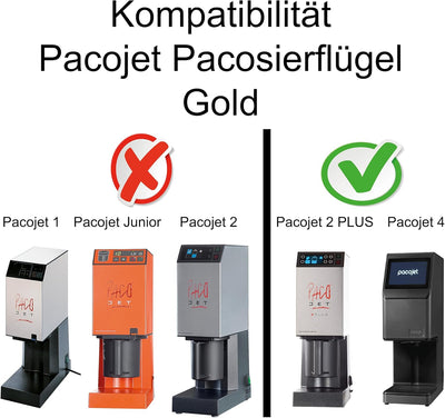 Pacojet 4 & Pacojet 2 Plus Gold-PLUS gehärtet Titannitrid