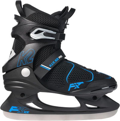 K2 Herren F.i.t. Ice Pro Schlittschuhe EU: 39 (UK: 5.5 / cm: 24.5 black - blue, EU: 39 (UK: 5.5 / cm