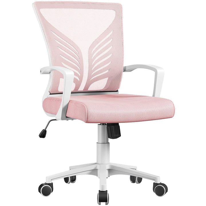 Yaheetech Bürostuhl Ergonomisch Schreibtischstuhl mit Schaukelfunktion Drehstuhl mit Gepolstertem Si