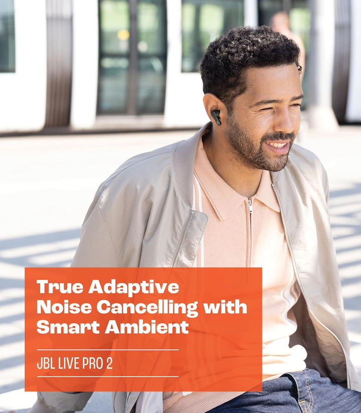 JBL Live Pro 2 TWS – Wasserdichte, True-Wireless In-Ear-Kopfhörer mit Noise-Cancelling in Schwarz –