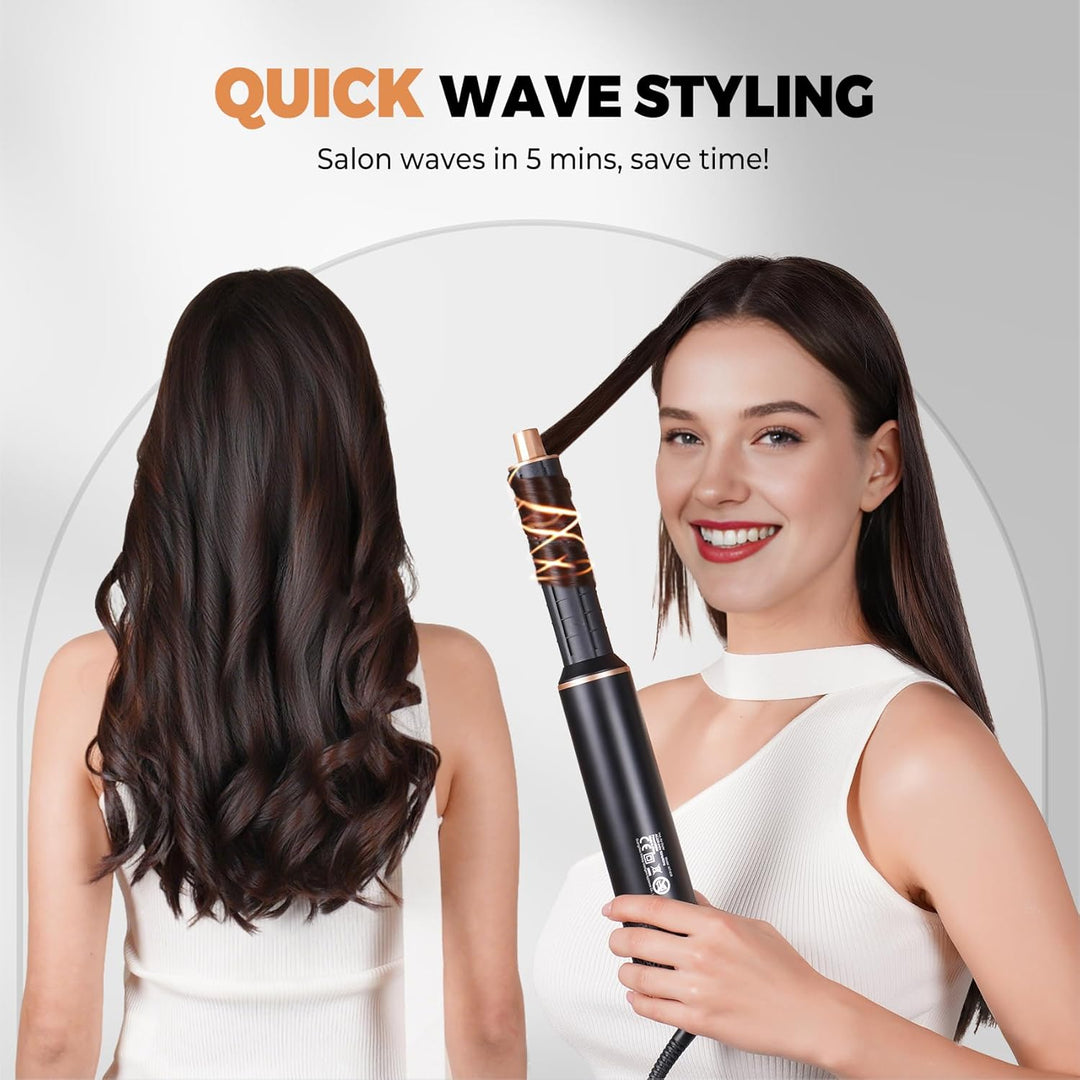Airstyler 5 in 1 Hairstyler mit Air Lockenstab Föhn Heissluftbürste Haarstyling Geräte Föhnbürste Wa